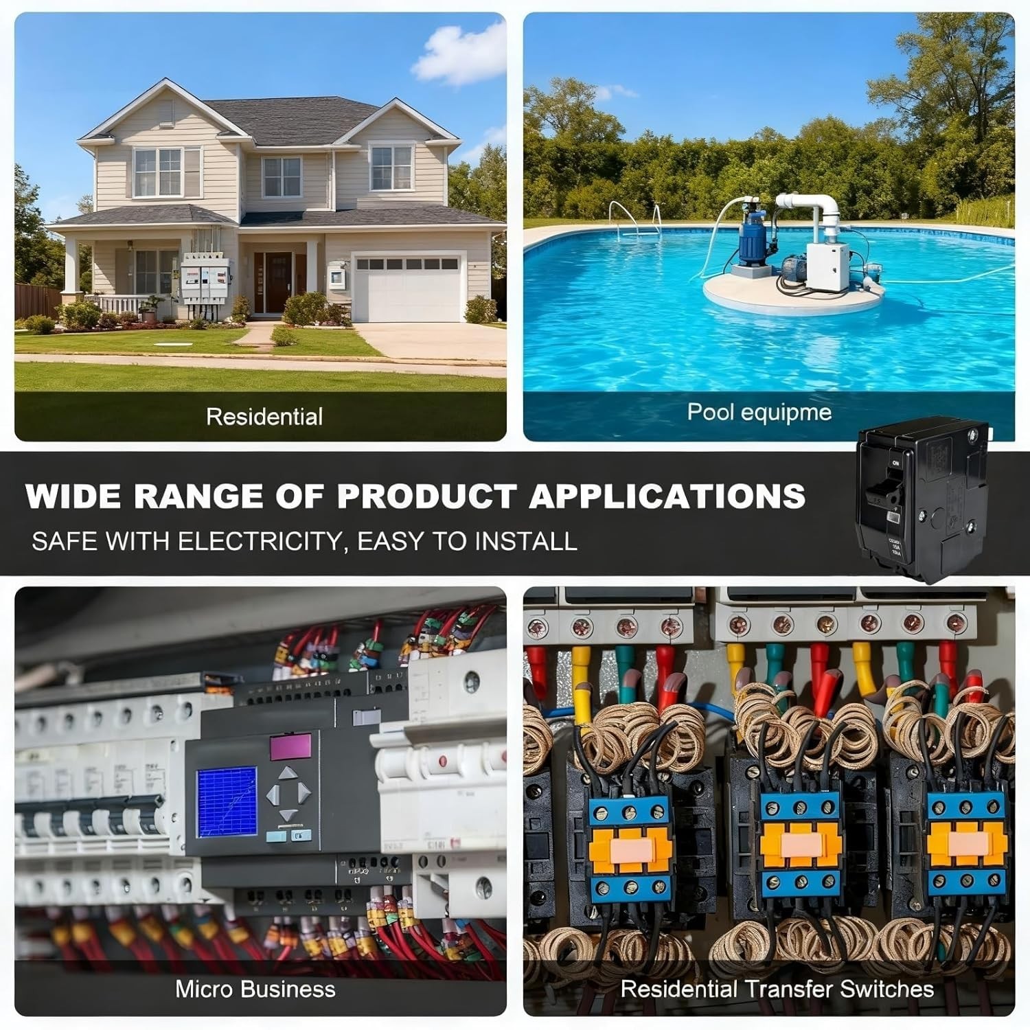 High Compatibility 2-Pole 30 Amp Circuit Breaker: Secure Your Electrical Systems