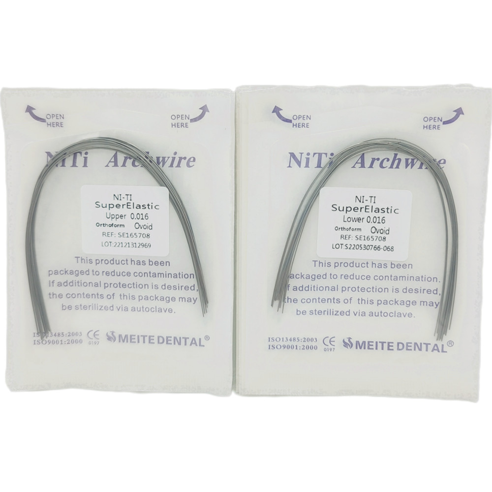 50 Packs Dental Orthodontic Super Elastic Wire Niti Round Arch Wires Ovoid Form