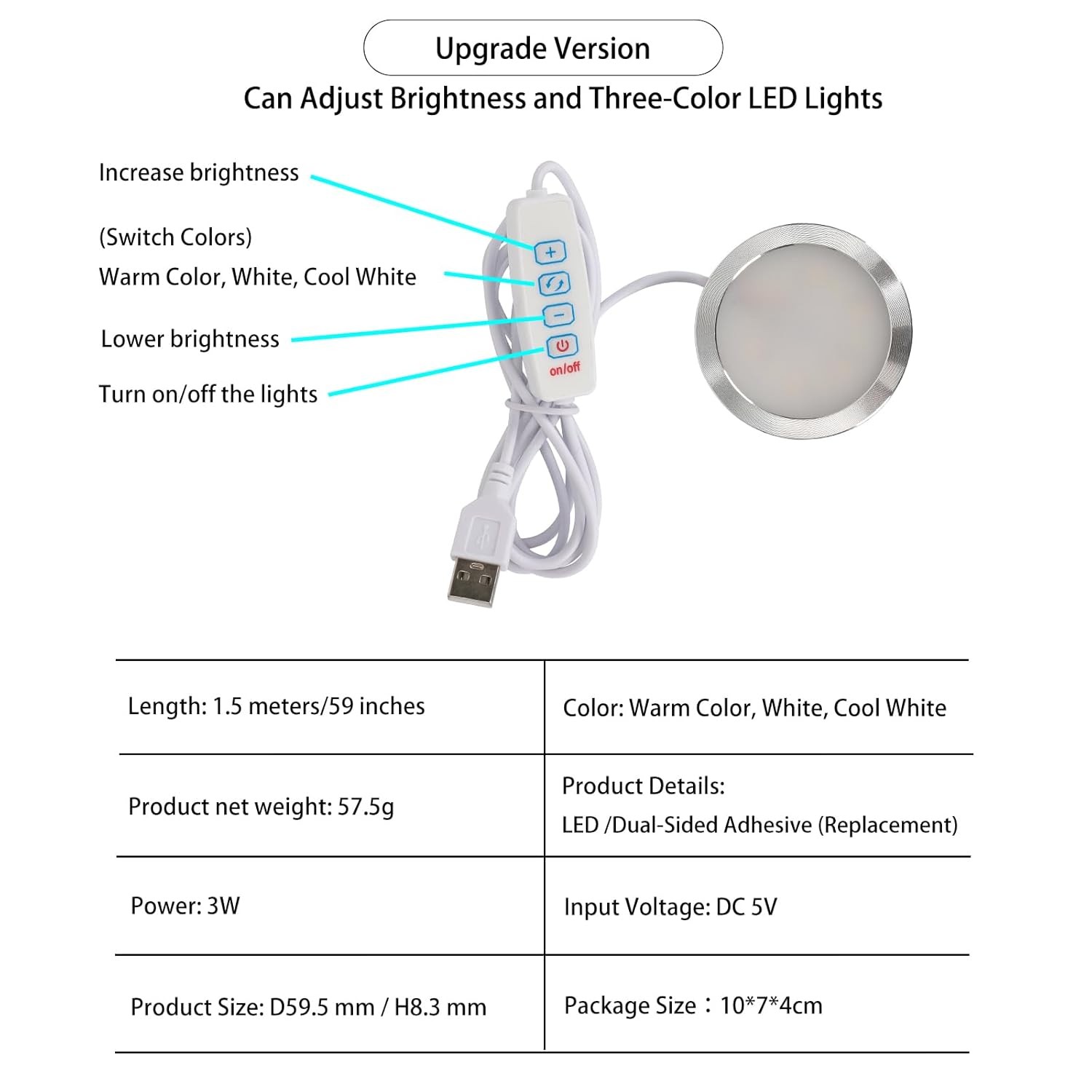 3PCS LED Lamp Kit 001 Three Colors for Bambu Lab 001