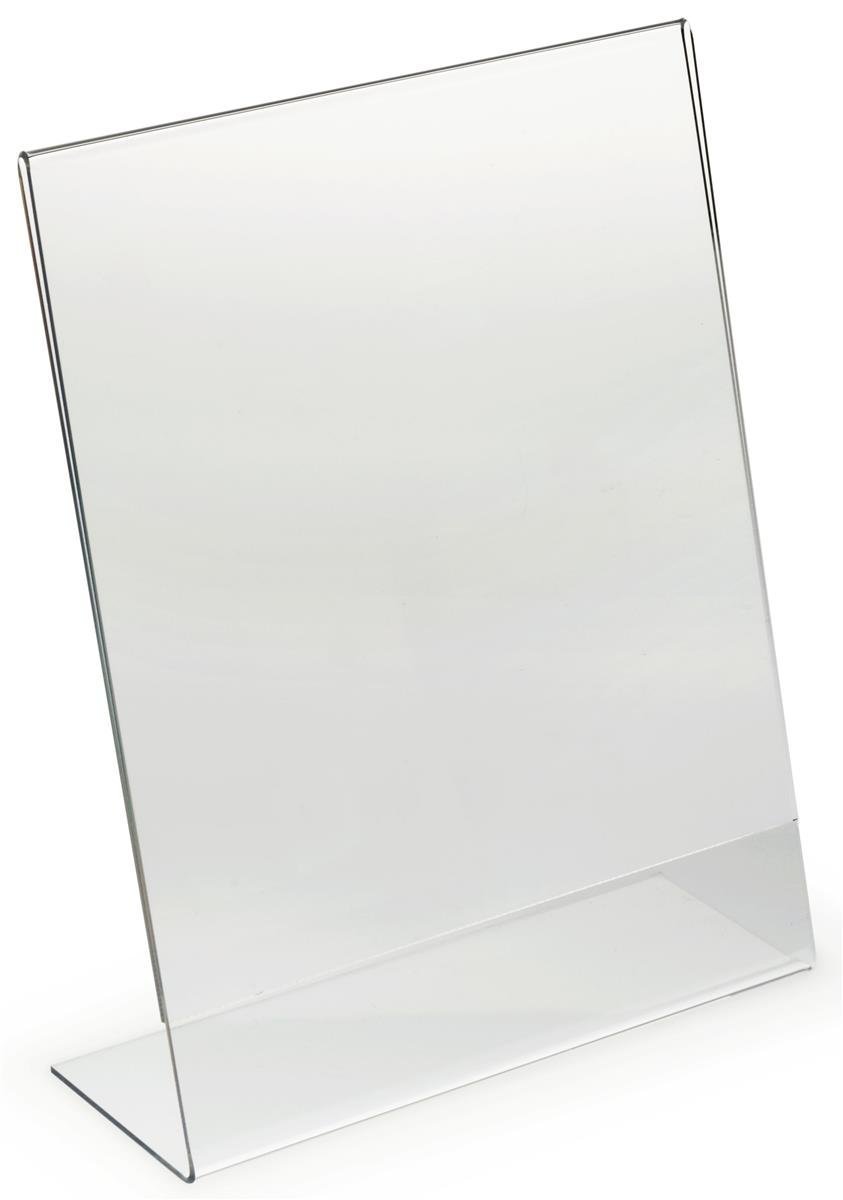 Dazzling Displays 25 Acrylic 4″ x 6″ Slanted Picture Frame Holders