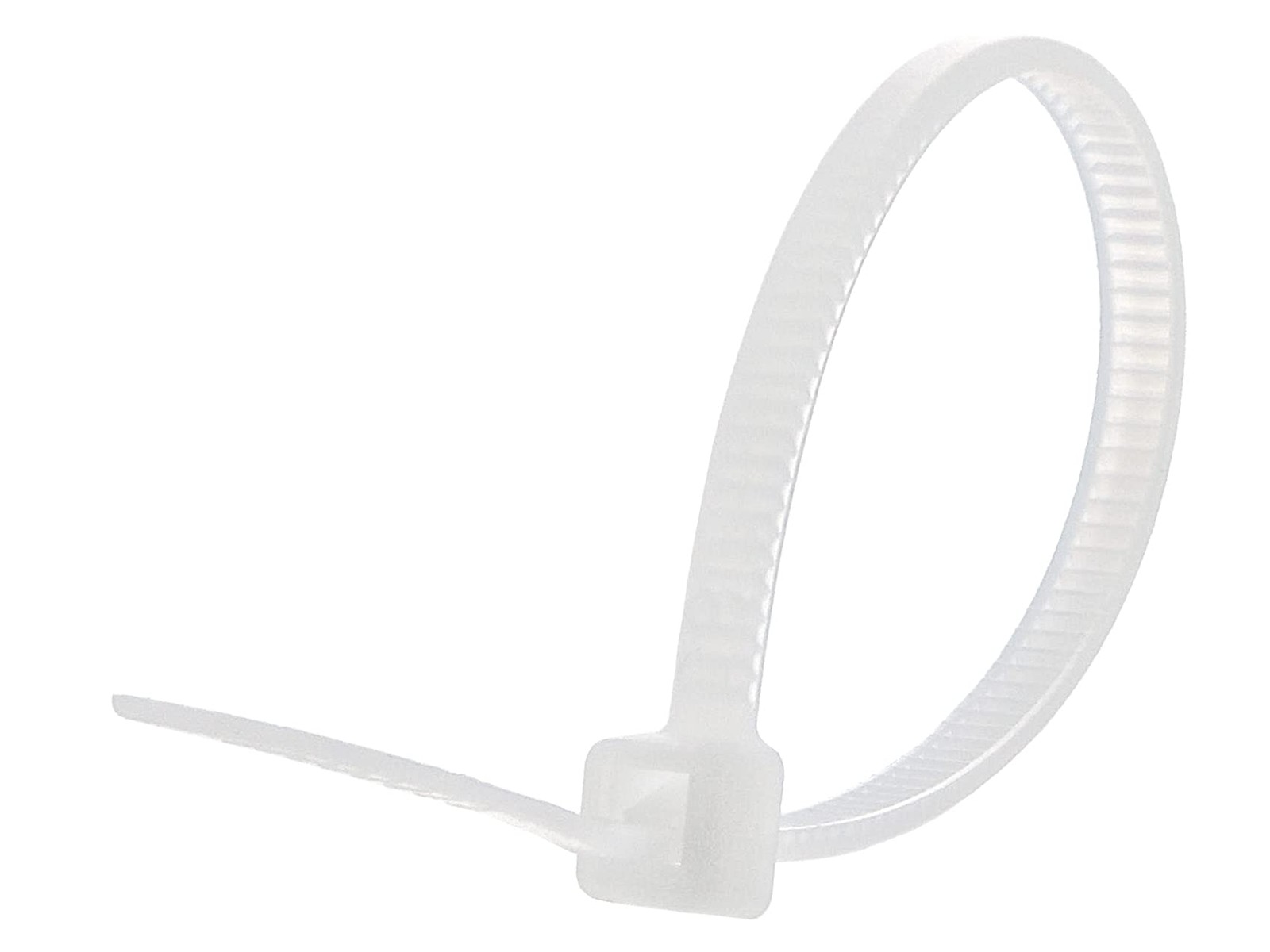 Secure Natural Miniature Nylon Plastic Cable Zip Ties 18 Lb 4 Inch 100 PCS