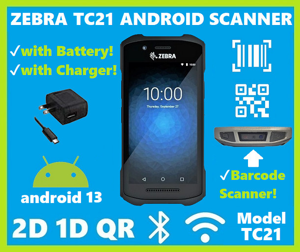 Zebra TC21 / TC26 / TC20 Wireless Android Handheld 2D/1D/QR Barcode Scanners!?⭐