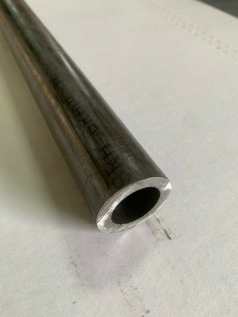 1.5″ OD x 1/4″ Wall DOM Seamless Round Tube x 12″ Long, Mild Steel Tubing