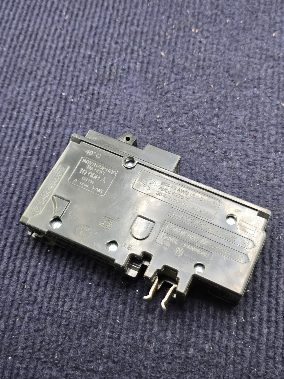 Square D HOM115PCAFI: Homeline 15A AFCI Breaker 1-Pole Plug-On Neutral 120V