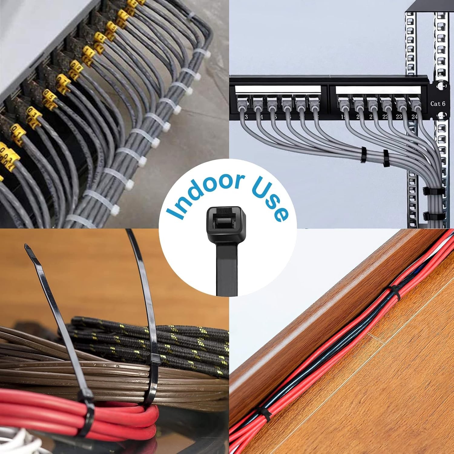 High-Quality 4 Inch Zip Ties – 200 Pack for Secure Binding Applications