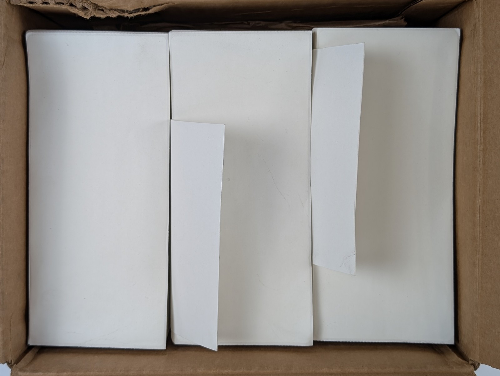 3.5″ x 8″ Thermal Transfer Labels White Fanfold 1-Wide 3750 Total Labels