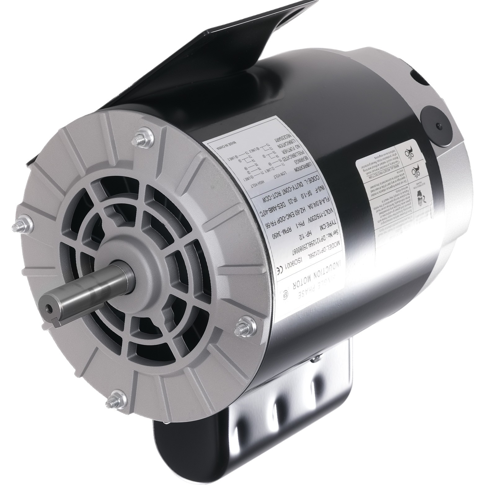 1/2HP Electric Motor, AC Motor, 3450RPM Farm Duty Single Phase Motor 56 Frame