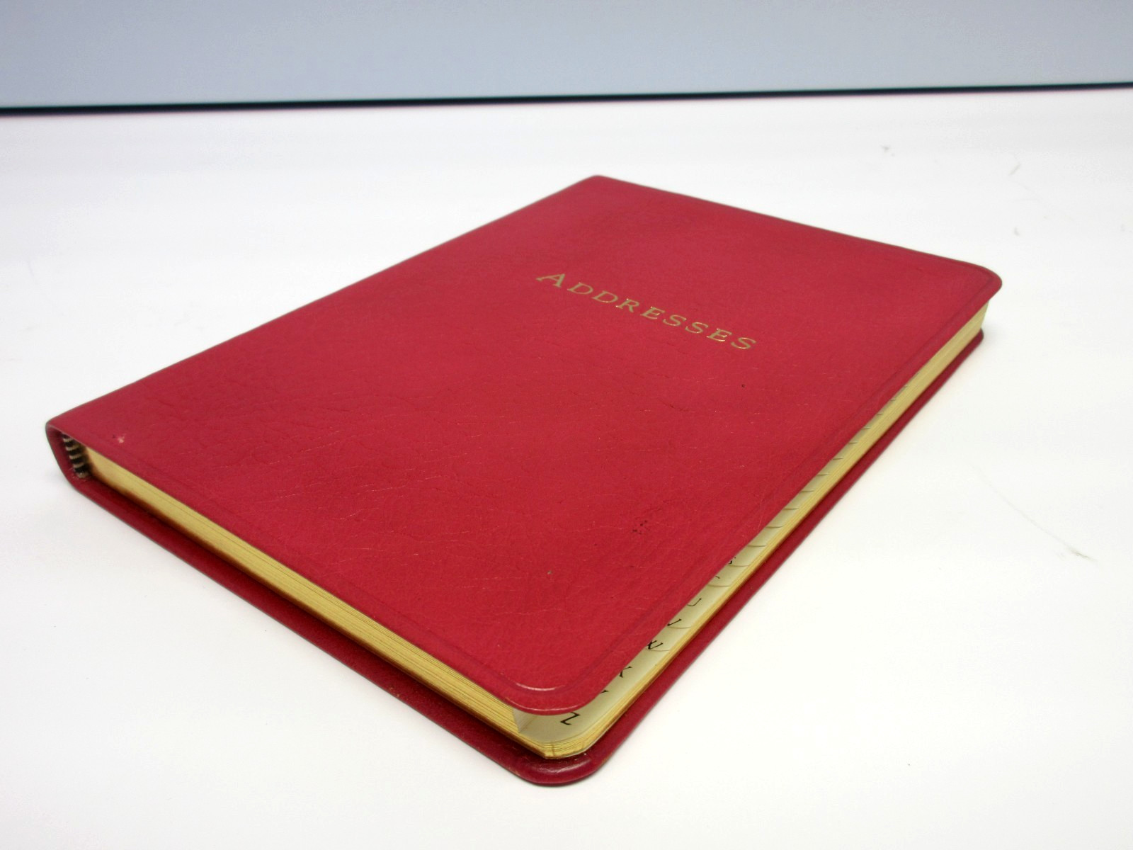 Address Book Desk Size 5×7″ Leather Softcover Graphic Image Pink