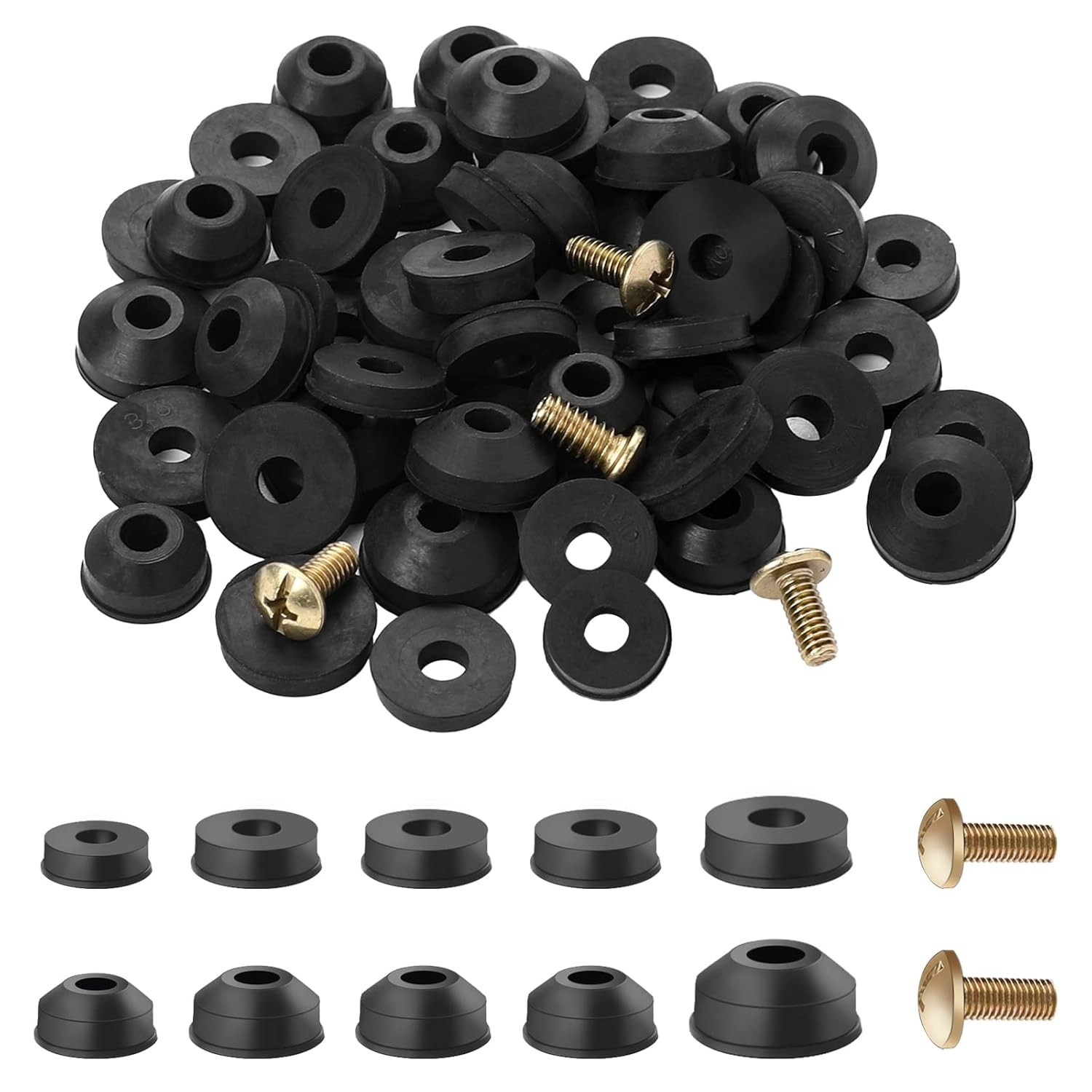 High-Quality 58-Piece Faucet Washer Set – Easy Identification & Compatibility