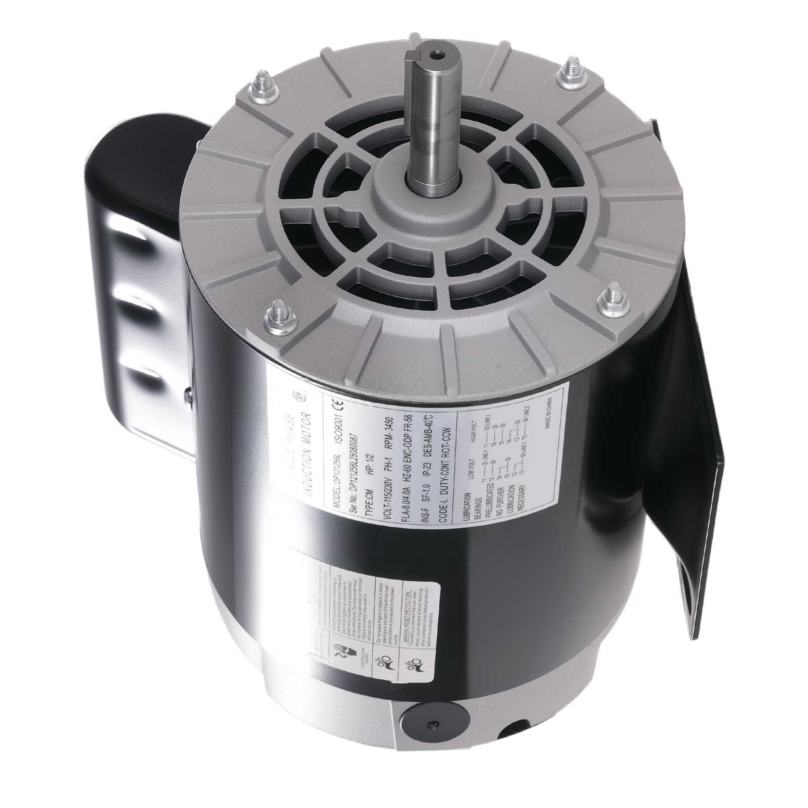 1/2HP Electric Motor, AC Motor, 3450RPM Farm Duty Single Phase Motor 56 Frame