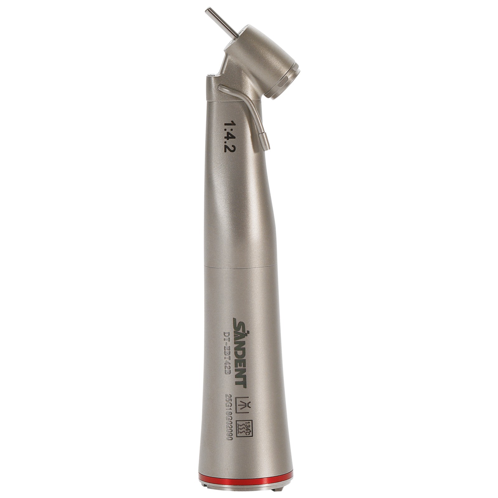 Dental Optic Fiber LED 1:4.2 Increasing Handpiece 45°Angle Head External Channel