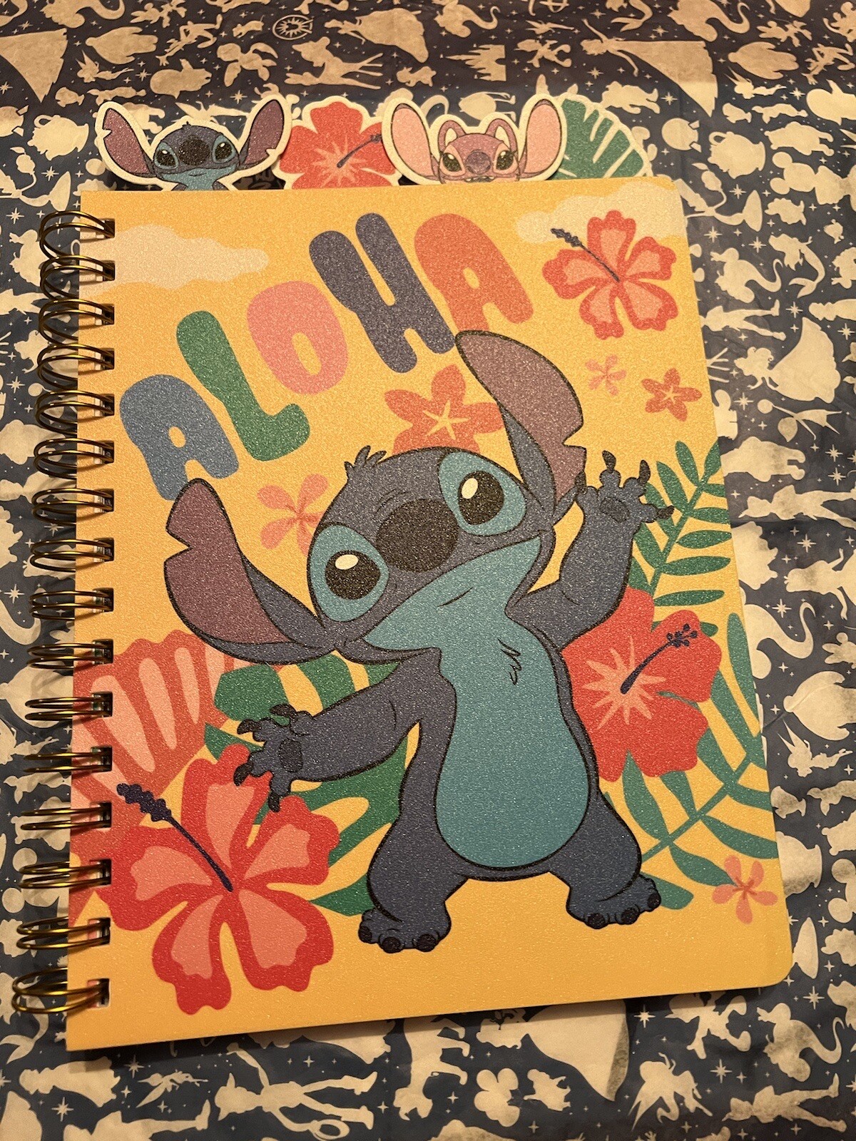 Stitch Journal Soft Plastic Cover with Tabs Aloha 96 Ruled Page