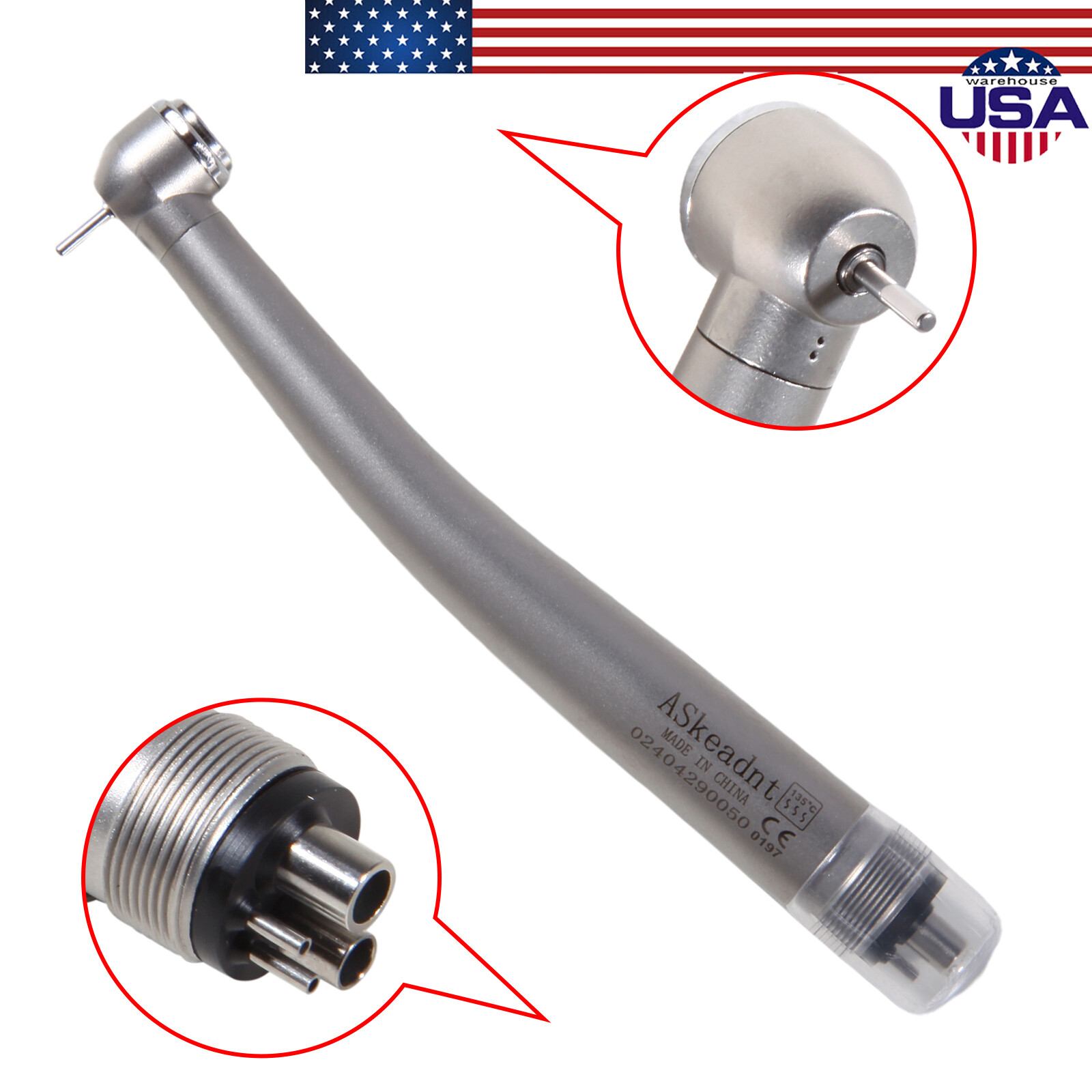 NSK Style Pana-Max Dental High Speed Turbine Handpiece 4 Hole Midwest 4 holes