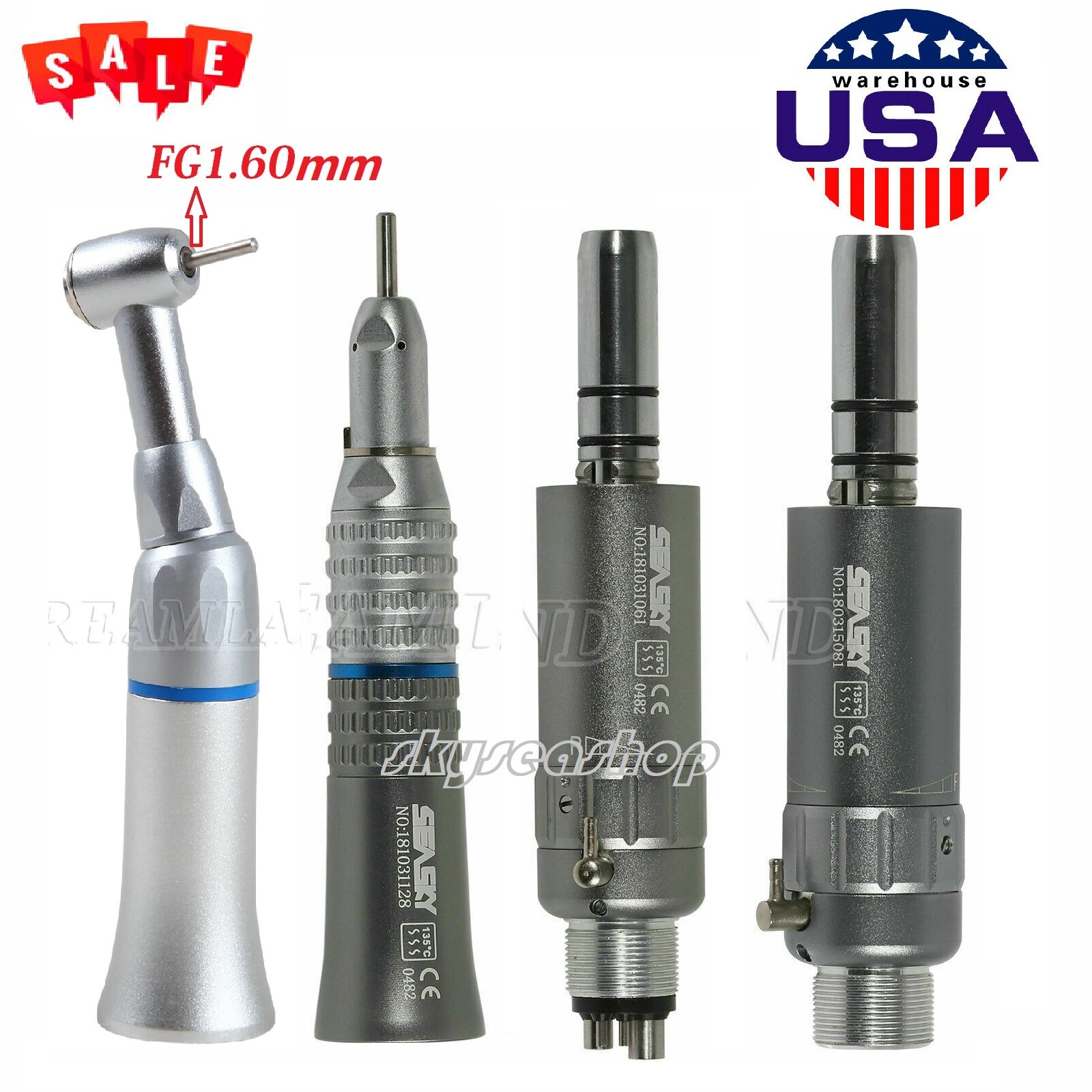 NSK type Dental slow low speed Nosecone/Contra angle fit FG1.60mm/Air Motor 2/4H