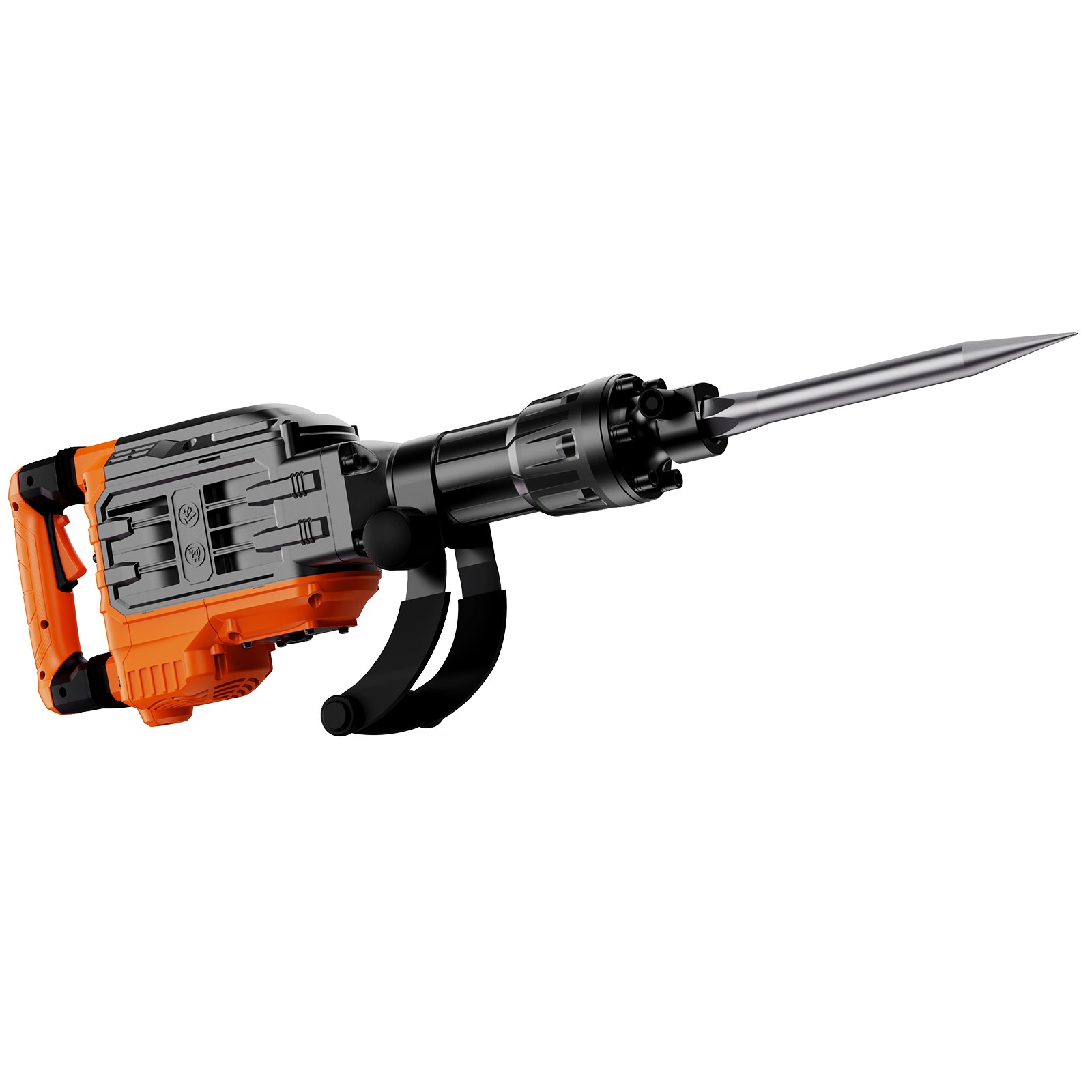 VEVOR Demolition Jack Hammer Concrete Breaker 3500W Electric 2 Chisel Bits Black