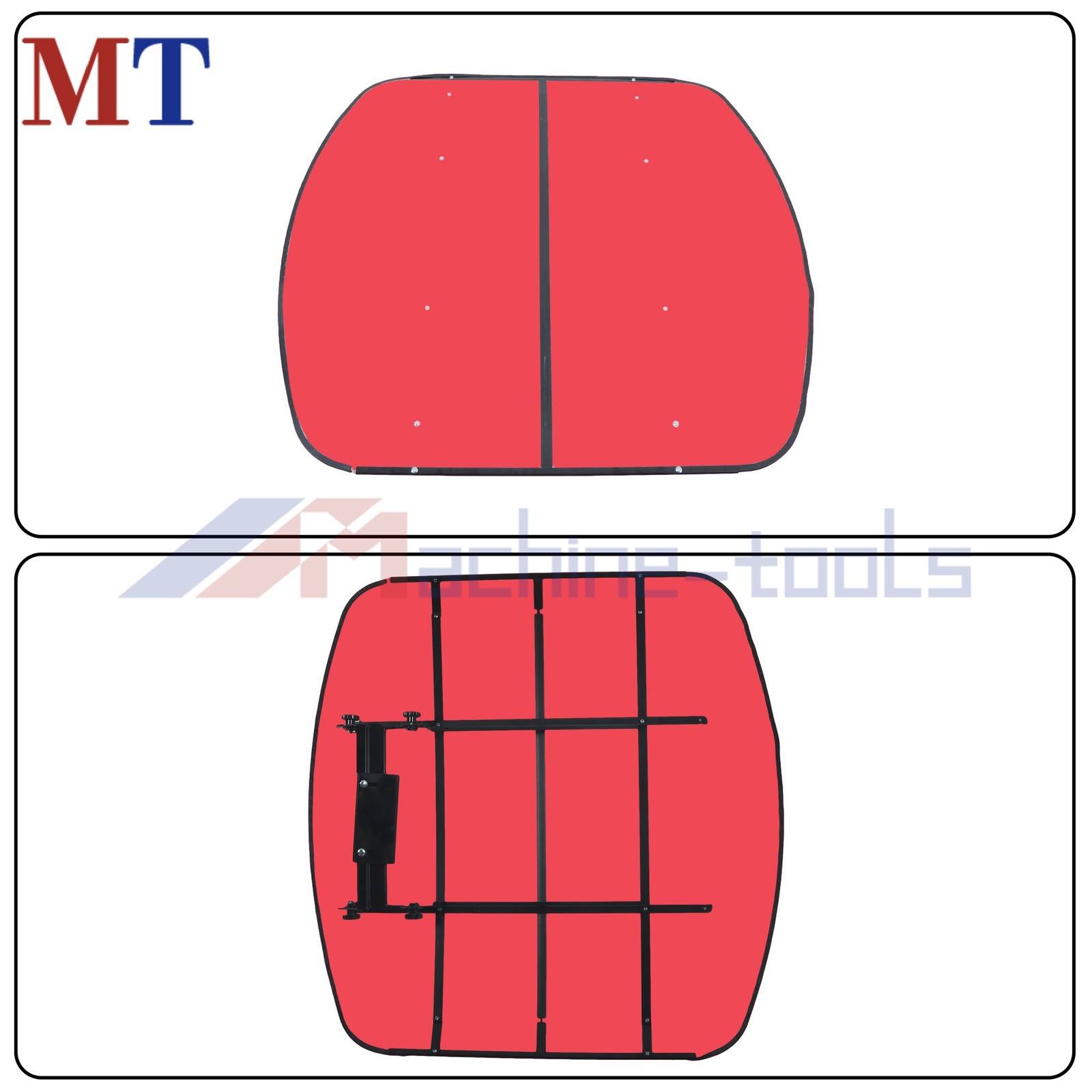 Tractor and Mowers Umbrella 52″ X 52″ Red Canopy For ROPS 2″ x 2″ or 2″ x 3″