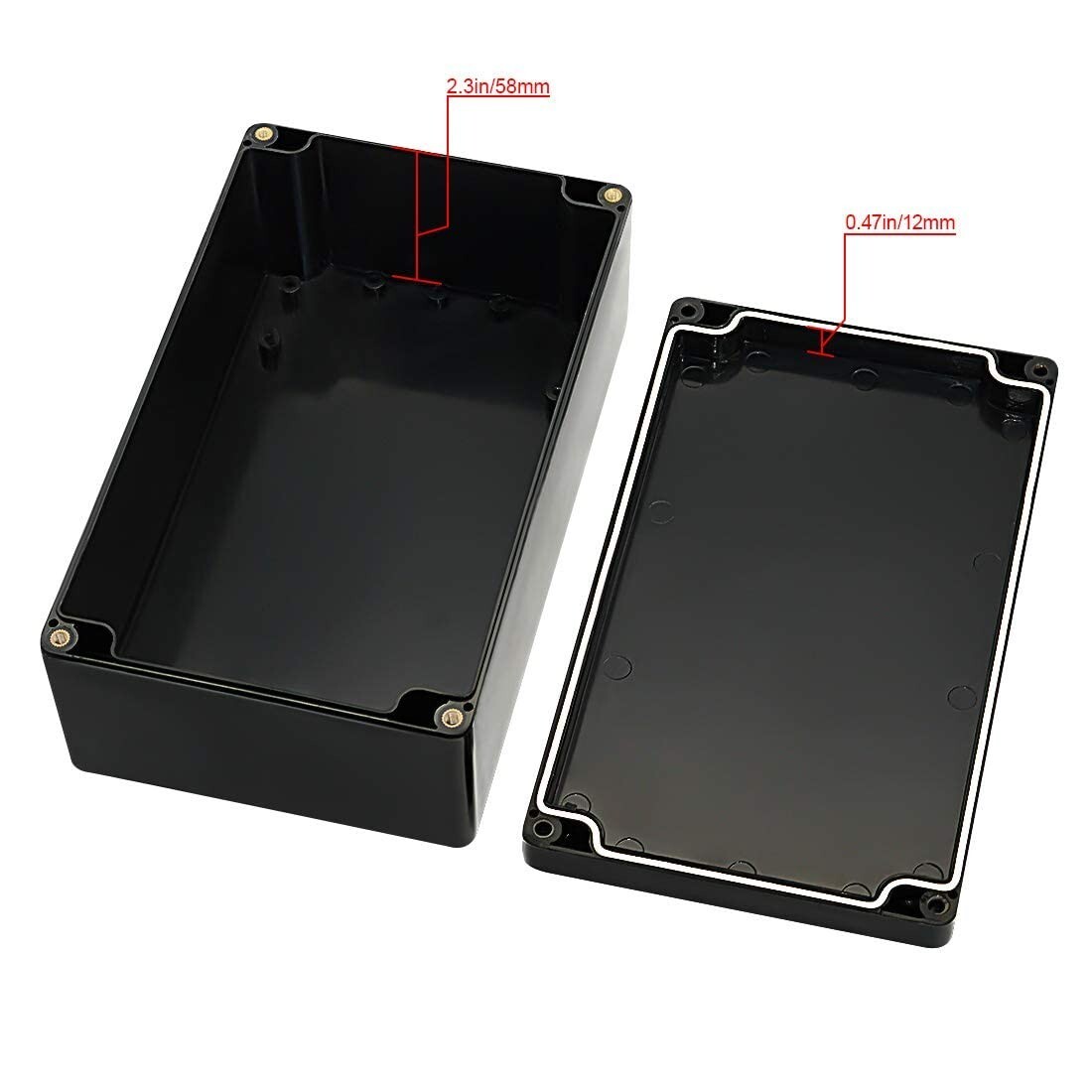 Heavy-Duty Junction Box: ABS Plastic Enclosure – Durable – 7.87×4.72×2.95