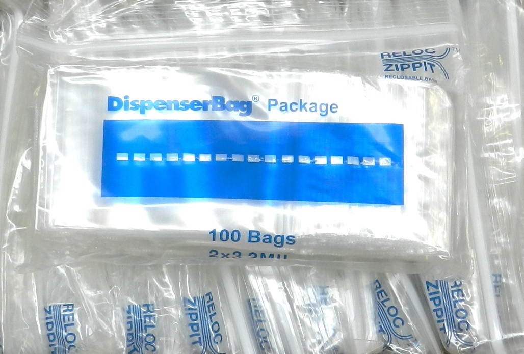 1000 Reloc Zippit Bags 2mil 2×3 Clear Reclosable Squeeze Zip Seal Lock 1,000 Pcs