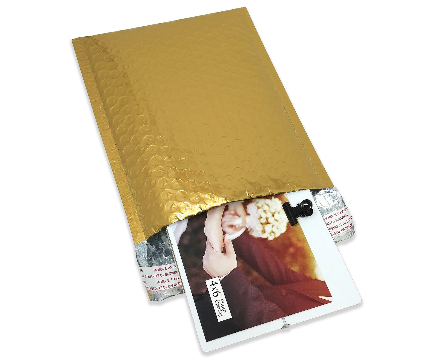 6×10 Pink Metallic, Bronze Gold METALLIC BUBBLE MAILERS, Padded Envelope Pack