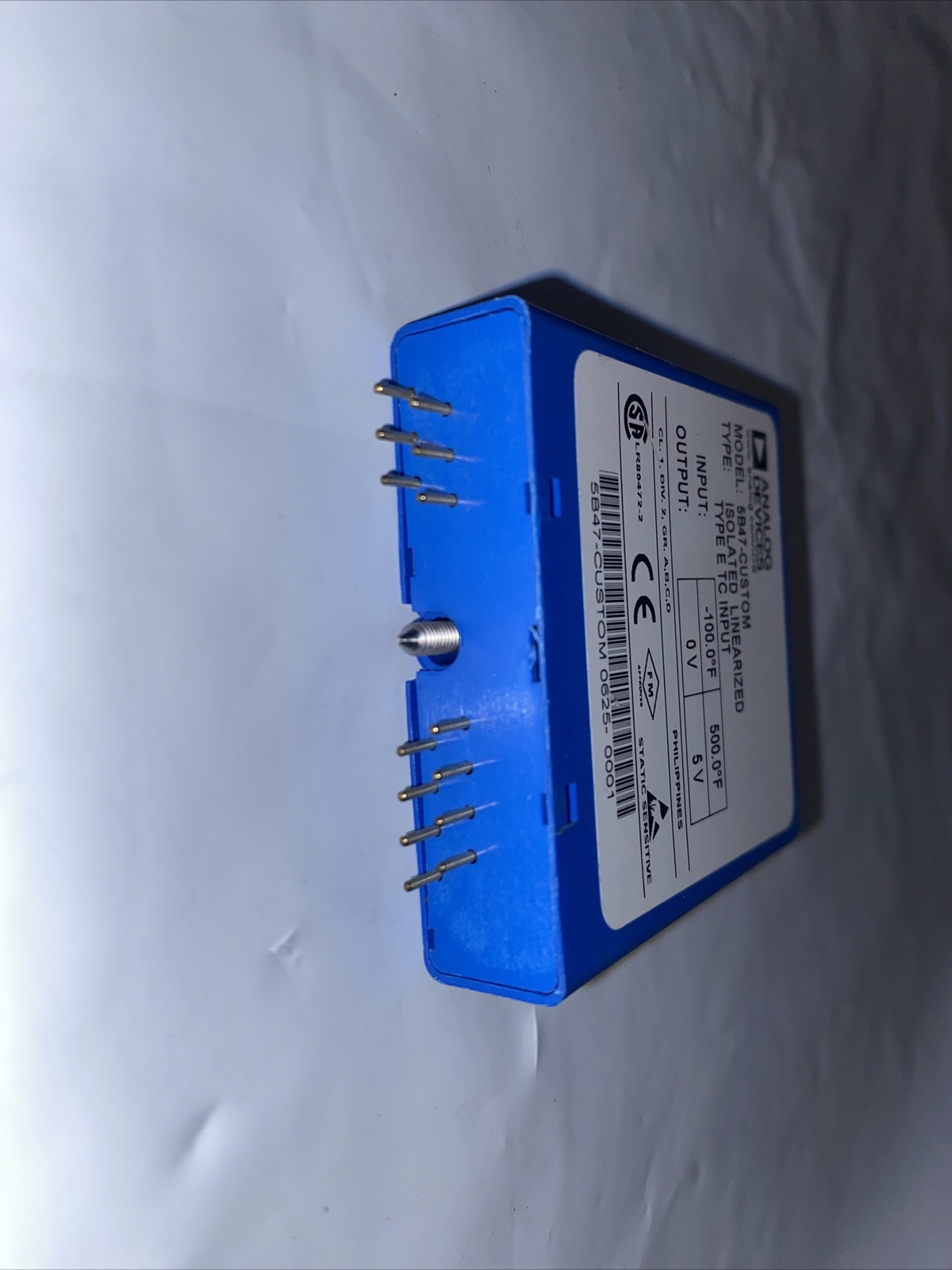 Analog Devices 5B47-CUSTOM ISOLATED LINEARIZED Type E TC Input -100.0°F 500.0°F