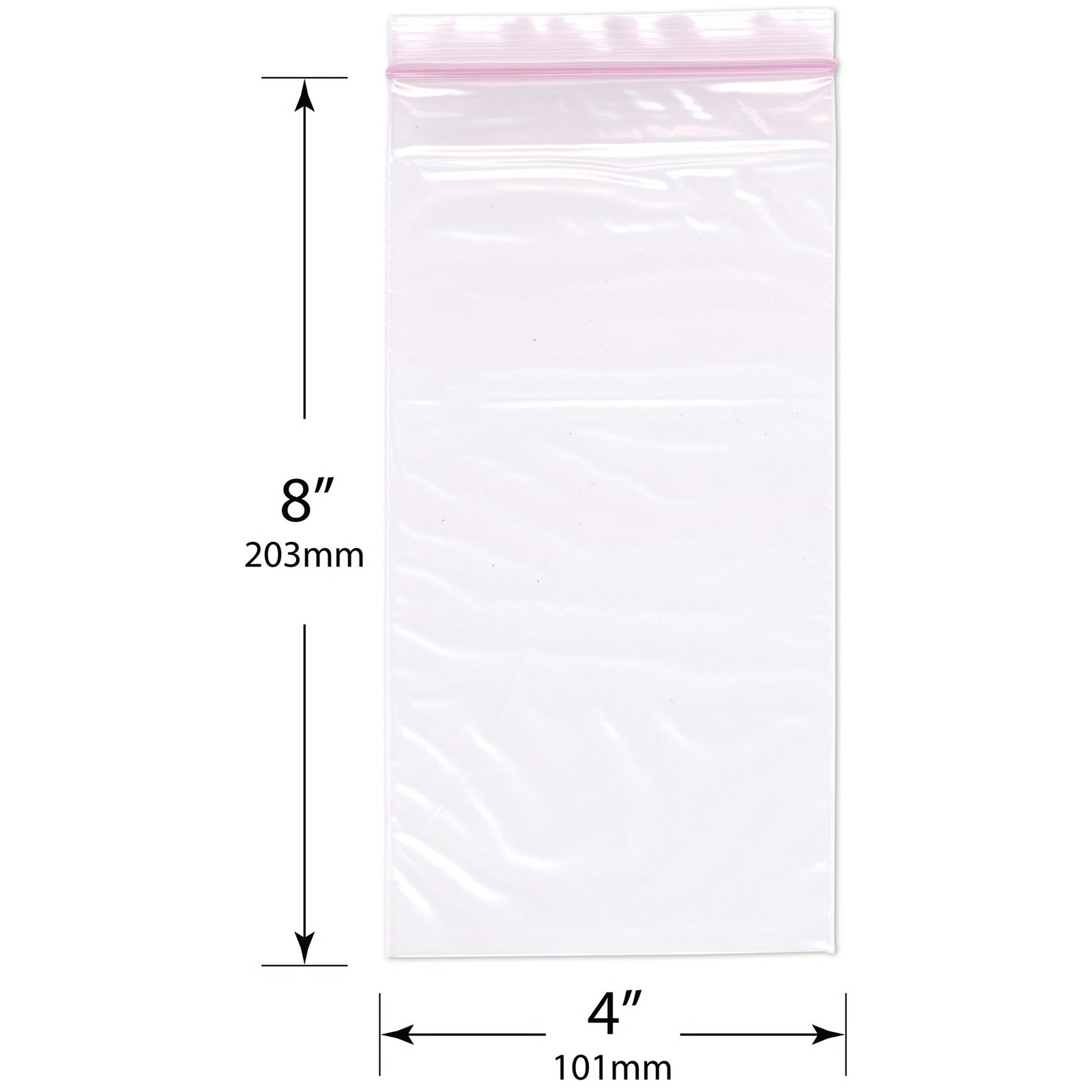 Plymor 4″ x 8″, 2 Mil Anti-Static Zipper Reclosable Plastic Bags