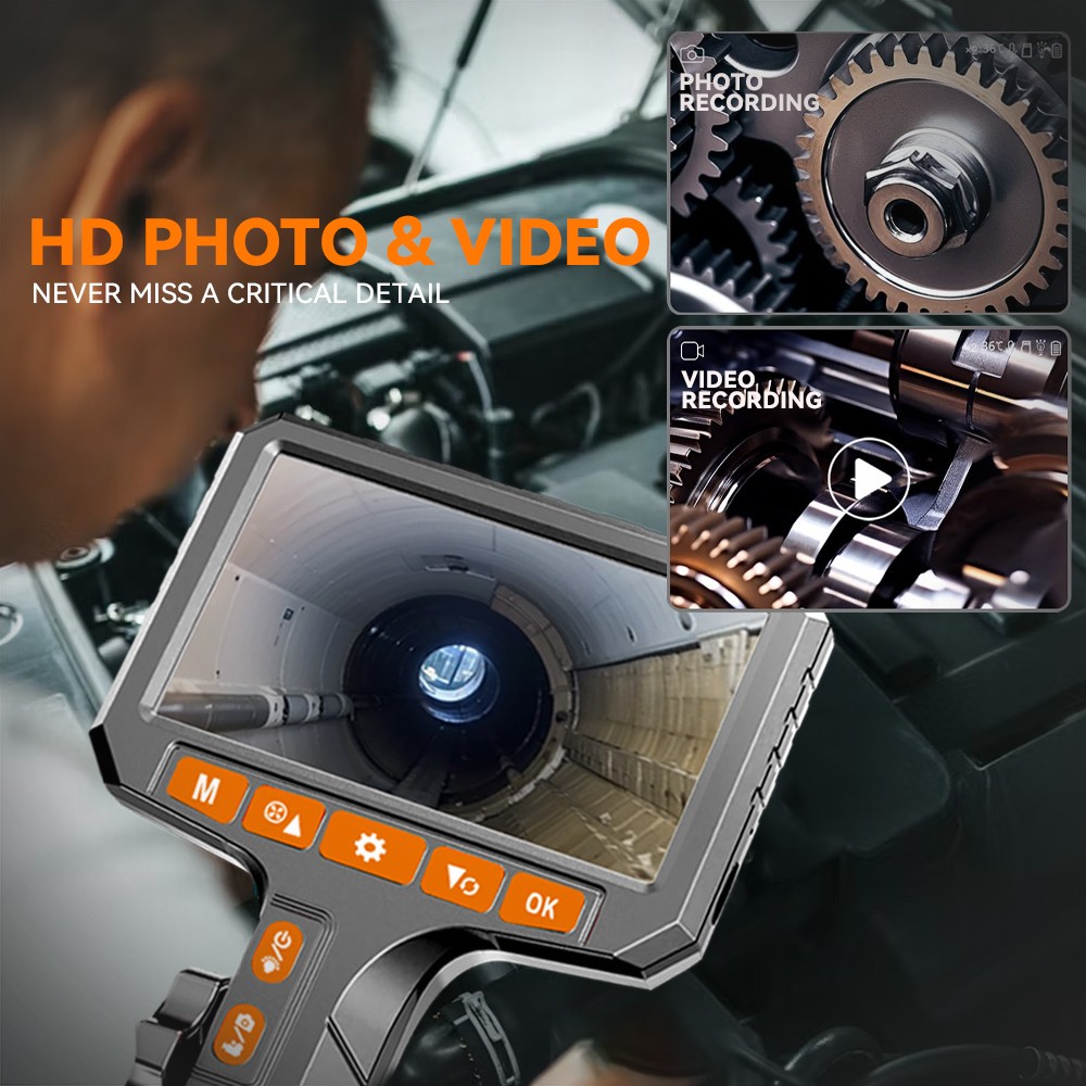 SALE! Ralcam Two-Way 210° Inspection Borescope Endoscope Camera 3.3ft Semi Rigid