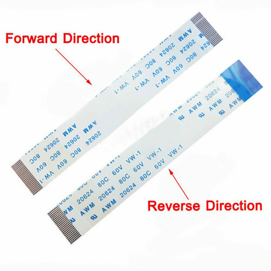 16-Pin FFC/FPC Flexible Flat Cable Width 17mm Pitch 1.0mm 80C 60V L:50mm-3000mm