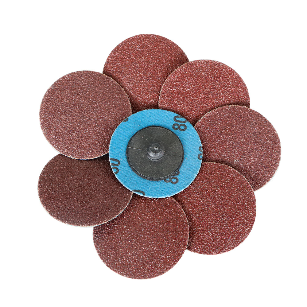 51 Pack 2 Inch 36 60 80 120 240 Grit Roll Lock Die Grinder Change Sanding Discs