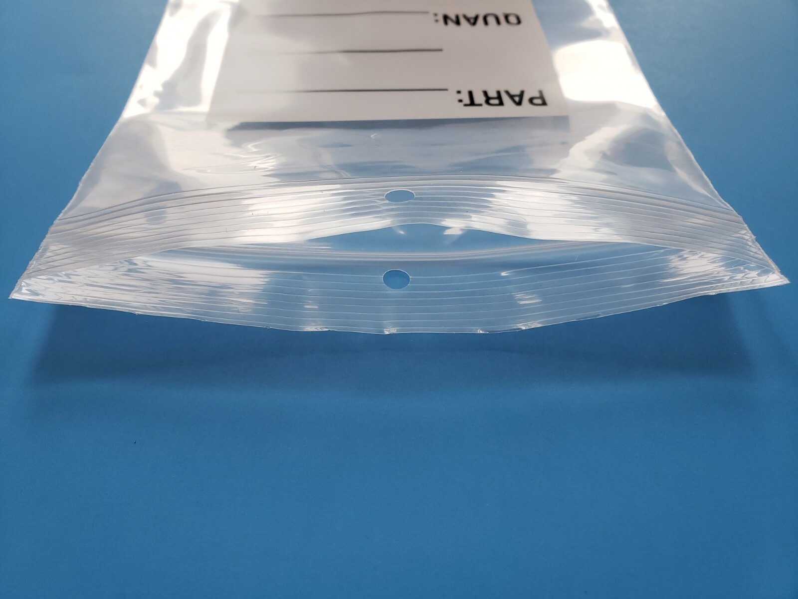 9″x 12″ PARTS BAGS ZIP SEAL HEAVY 4MIL PLASTIC TOP LOCK HANG HOLE WHITE BLOCK