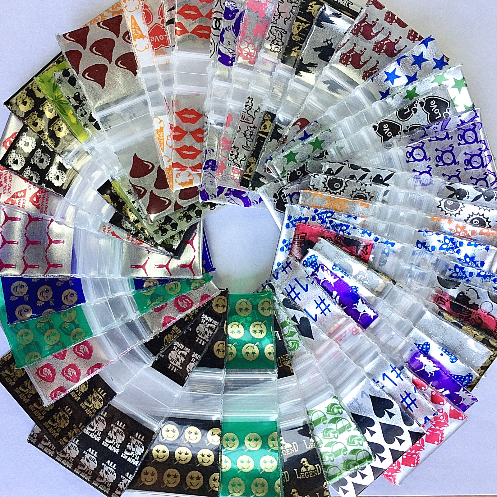 BaggiesSince1987 – 12510-S ZipSeal Bags 50 DESIGN MIX 1000 METALLIC ,?Details?