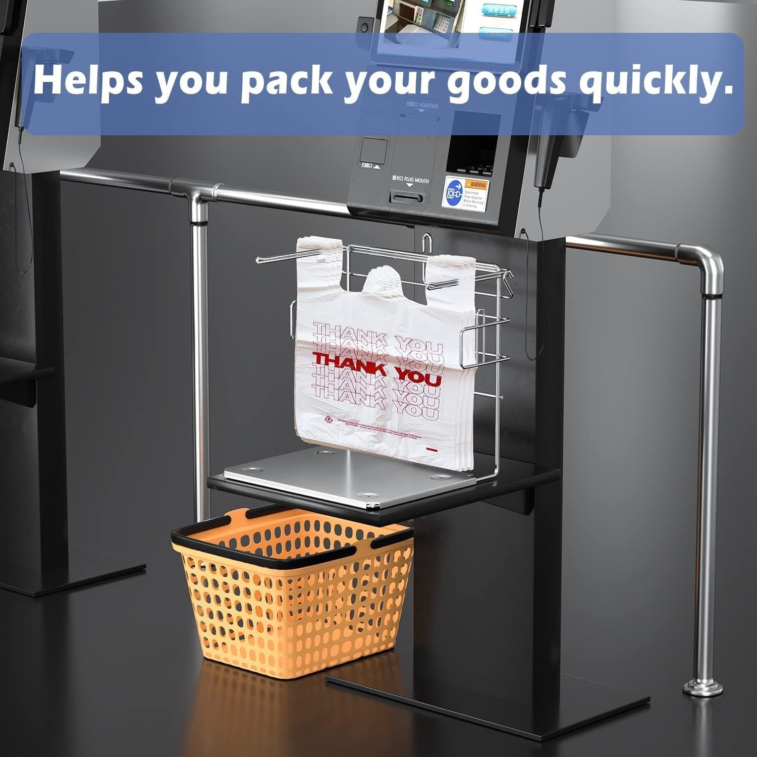 Durable Reusable 100ct Plastic Bags with Handles – Perfect for Small Businesses
