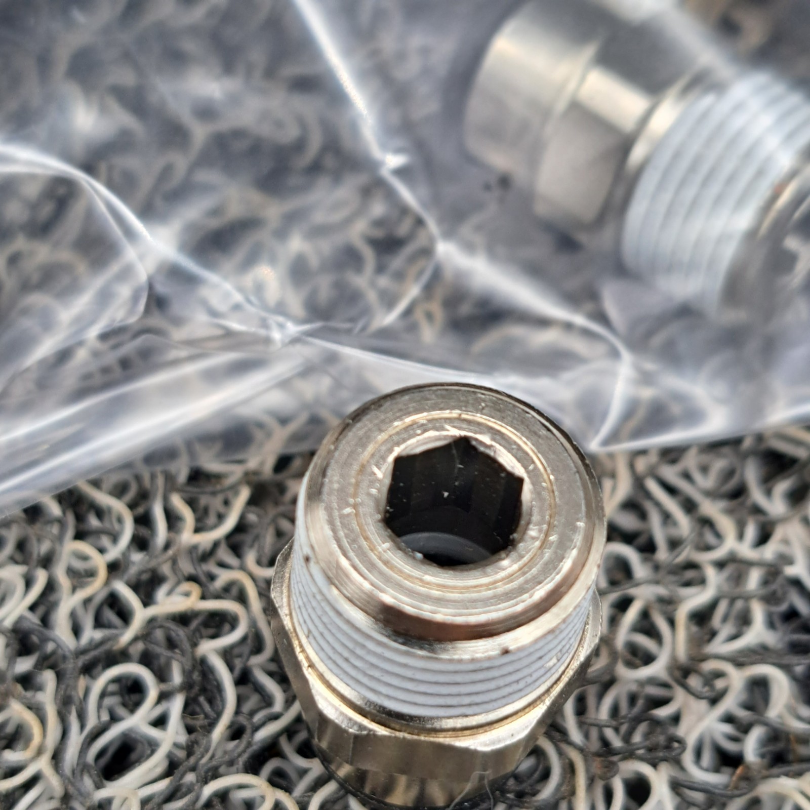 LEGRIS Push-Fit Adapter Fitting: 3/8 in OD x 3/8 in Pipe Size, Push-to-Connect