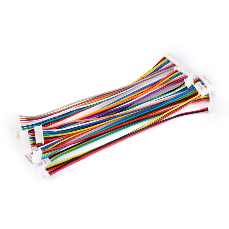 Lot ZH 1.5mm 2/3/4/5/6/7/8/9/10Pin Single Double Ended Connector Plug Wire Cable