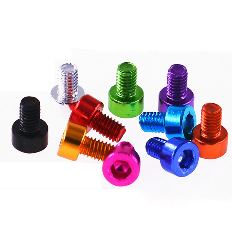 M6 Aluminum Alloy Allen Hex Socket Cap Head Screws Bolts Thread Length 8mm- 40mm