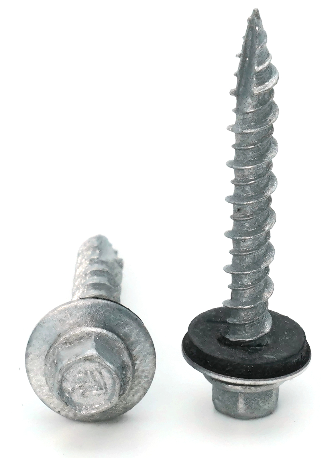 #10 Hex Washer Head Roofing Screws Mechanical Galvanized | Unpainted Finish