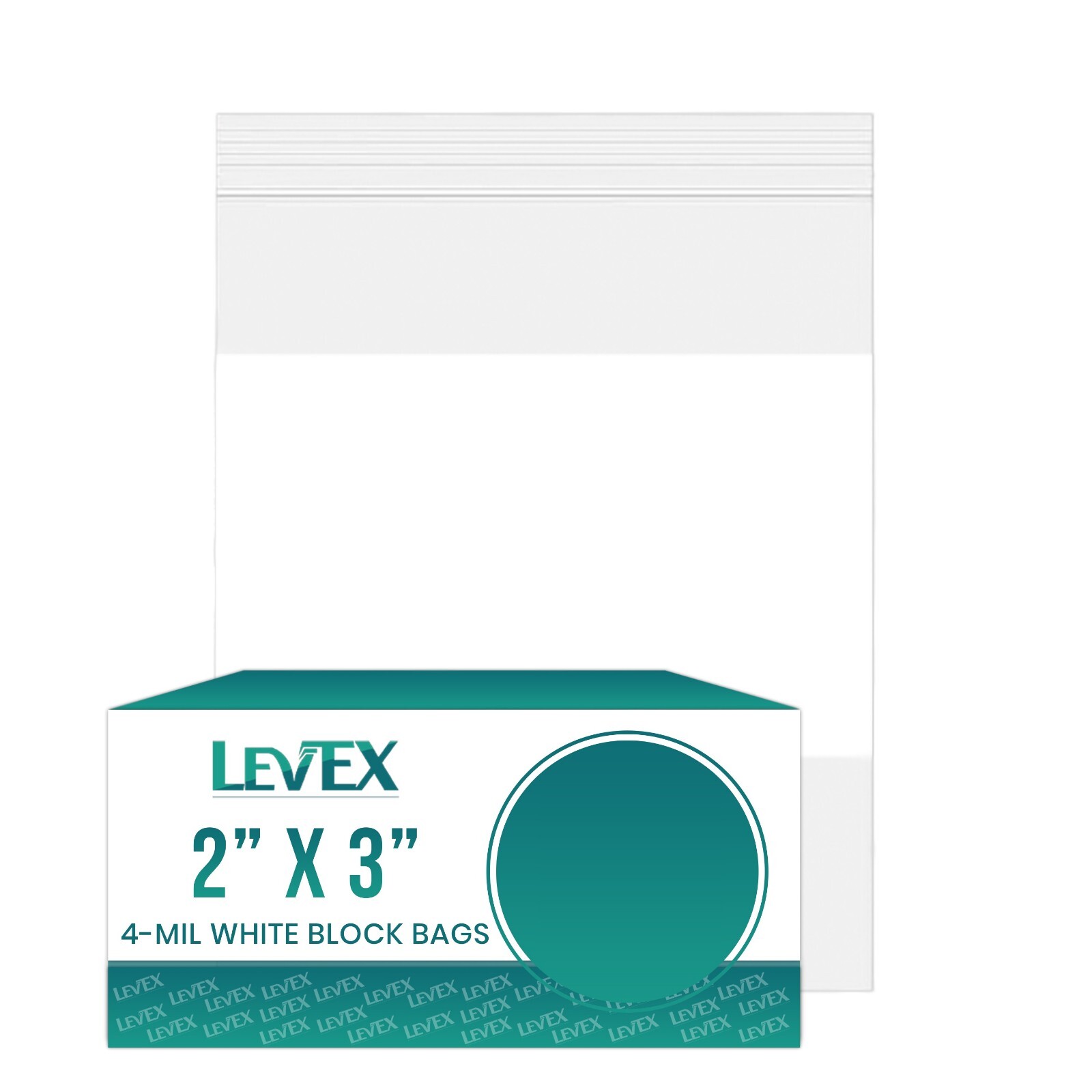 WHITE BLOCK HEAVY DUTY 4 Mil Clear Zip Seal Bags Reclosable Top Lock Plastic