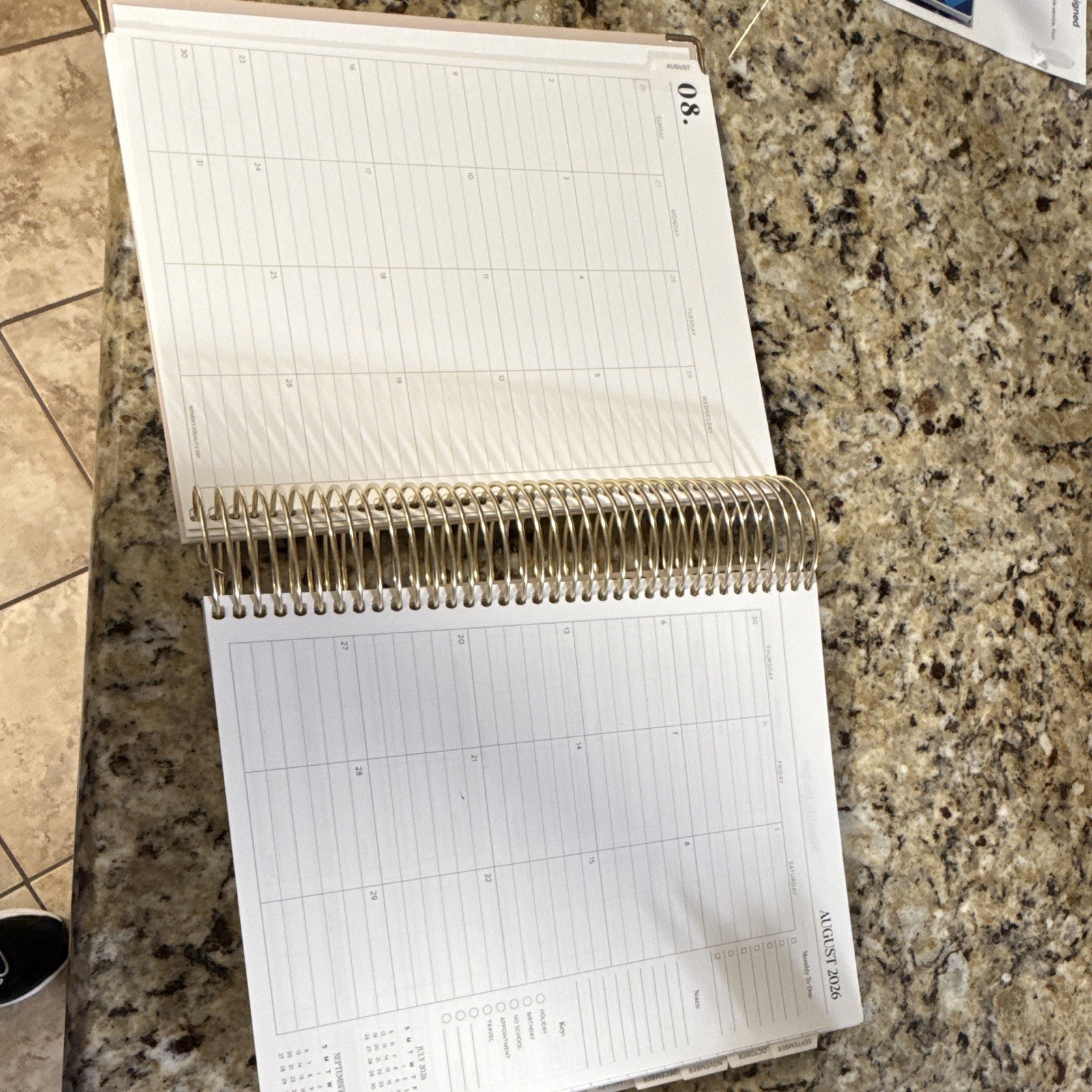 The Dailee 2026-2027 Monthly Planner Spiral Bound Calendar Year 2026-2027