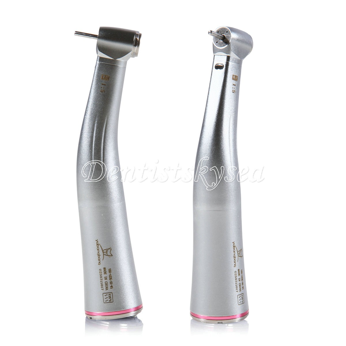Dental 1:5 Increasing Contra Angle Optic LED Handpiece Fit Electric Motor YBB