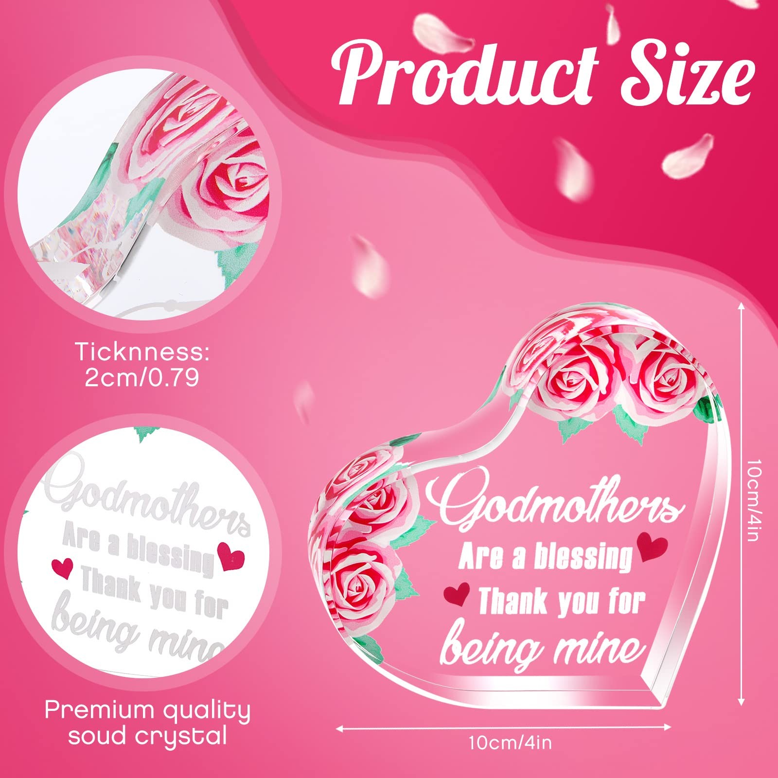 Godmother Gifts from Godchild Godmothers Are a Blessing Thank You for Being Mine