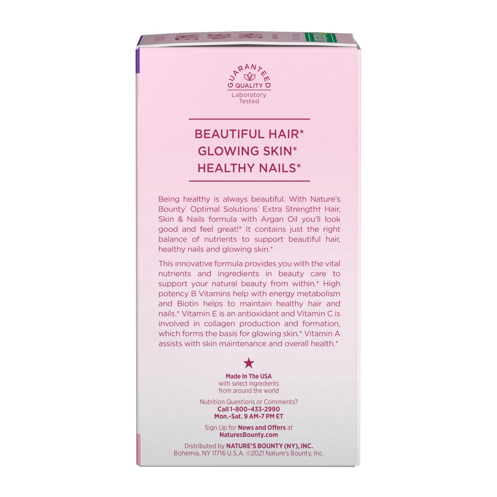Nature’S Bounty Natures Bounty Advanced Hair Skin Nails Argan-Infused Vitamin