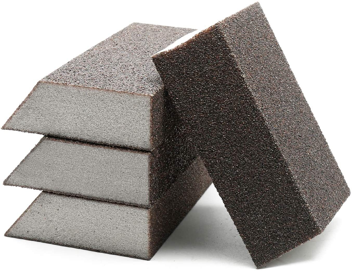16 PACK Angled Sanding Sponge Block 40 60 80 120 Grit for Grinding Wood Metal US