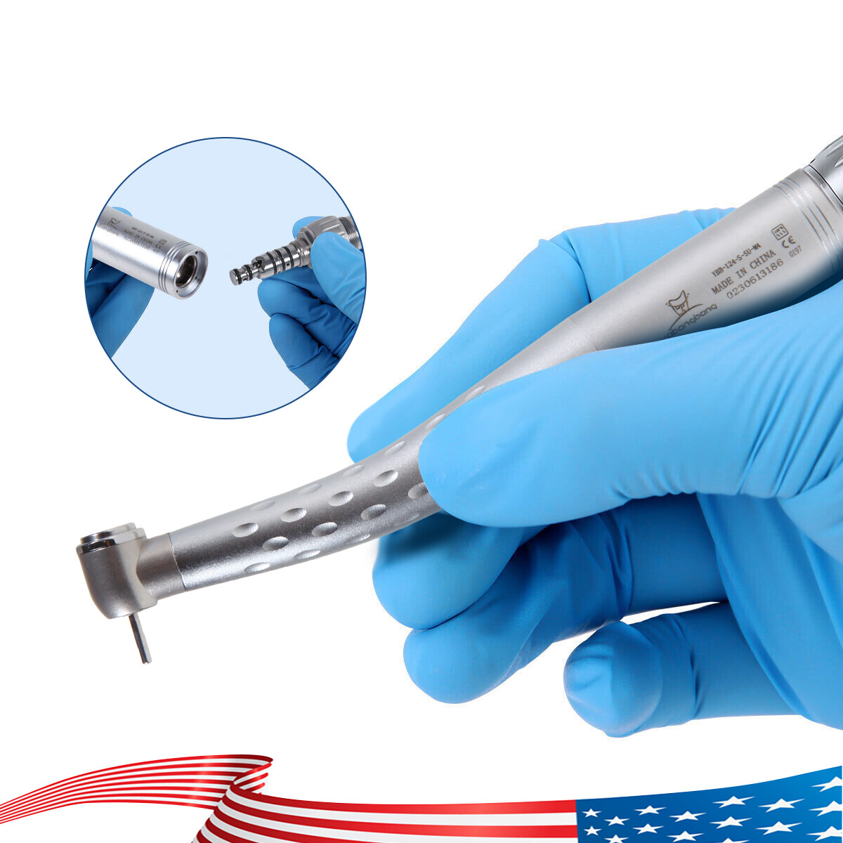 1-10 YABANGBANG Dental High Speed Handpiece / +4Hole Swivel Coupler For KaV GB4