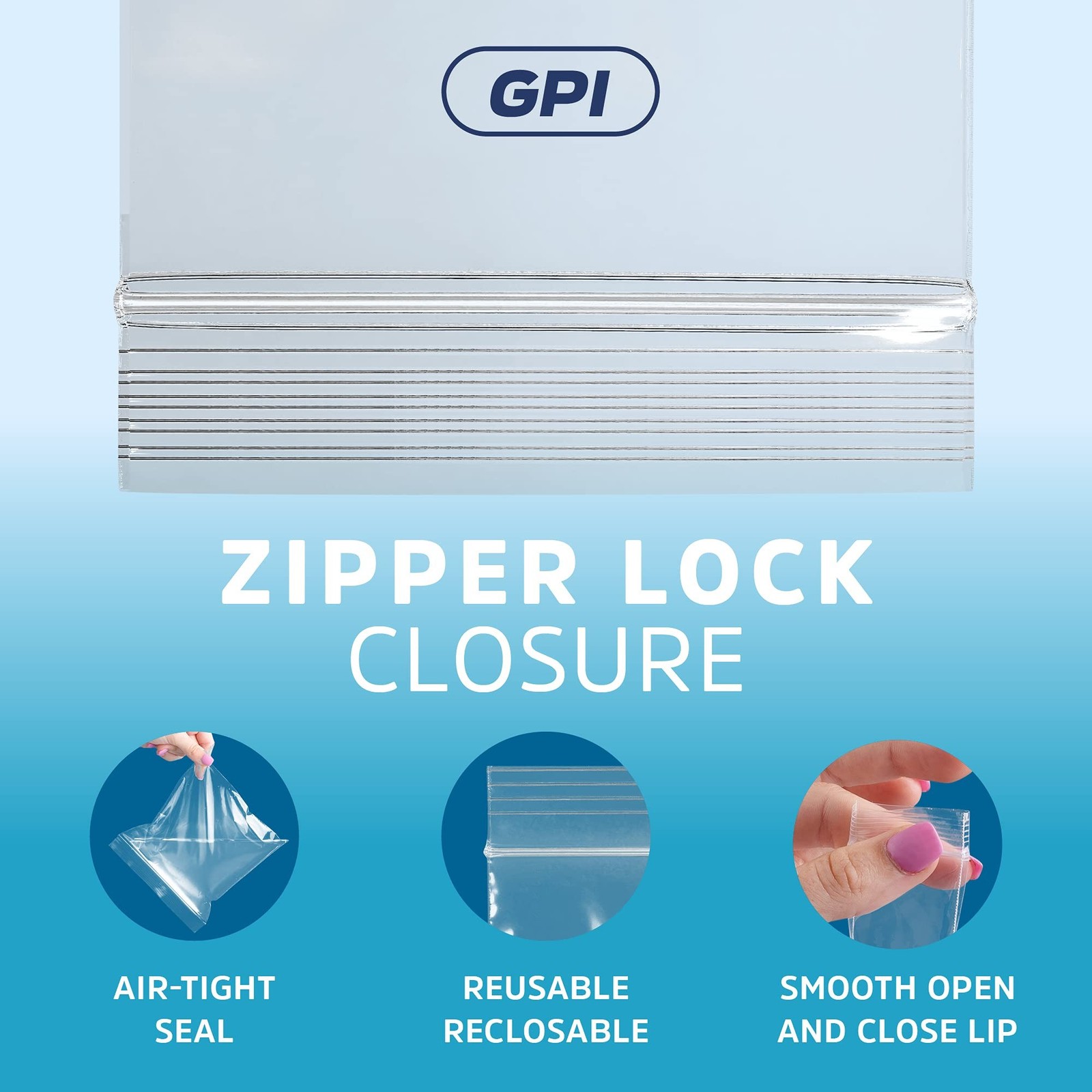 GPI – 6 Mil, Extra Heavy-Duty, 9″ x 12″ Clear Plastic Reclosable Zip Bags, Pu…