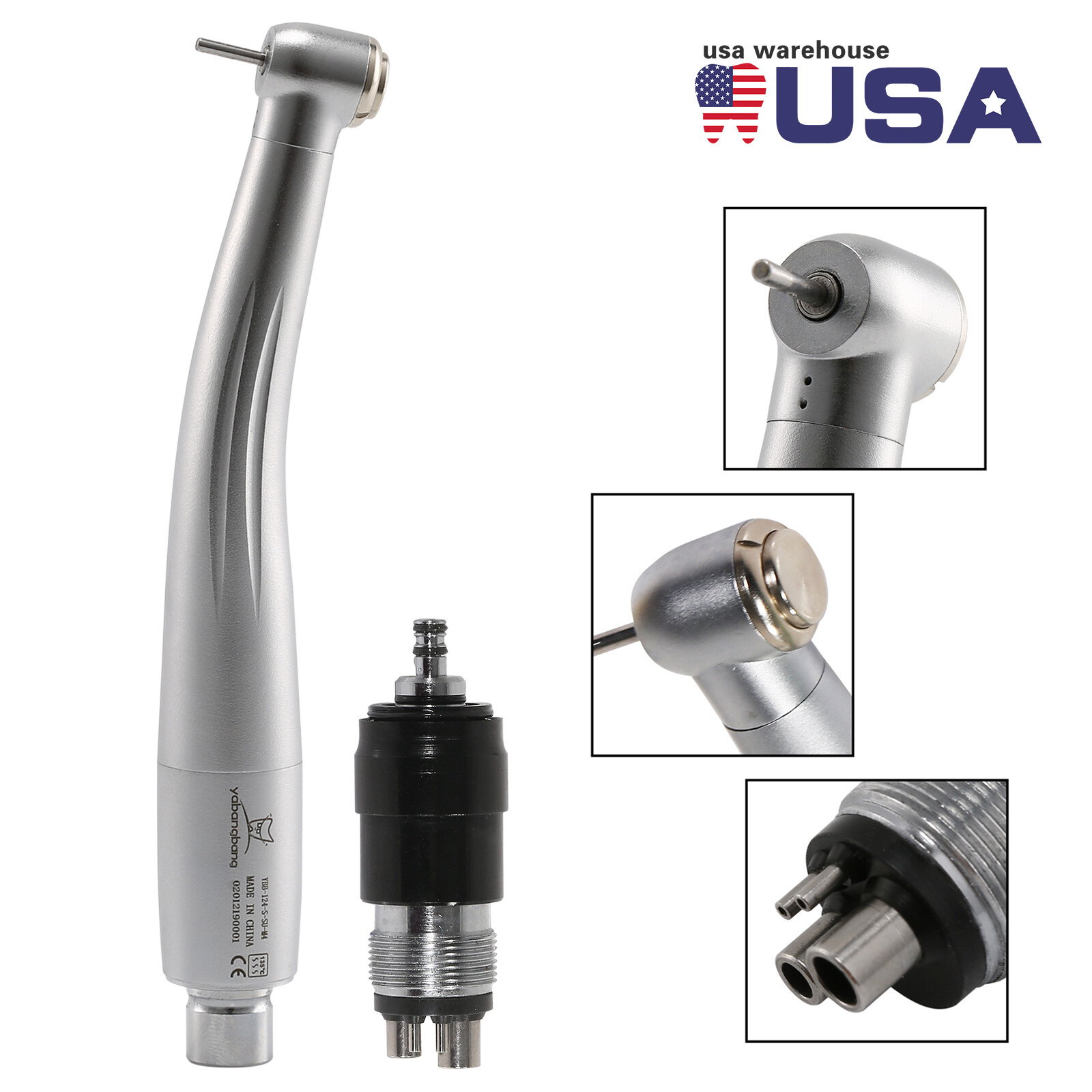 10*NSK Style Dental High Speed Turbine Handpiece Standard & 4Hole Coupler YBNK4