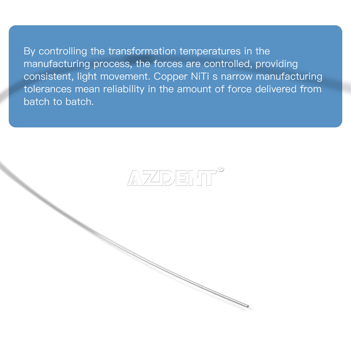 AZDENT Dental Orthodontic Super Elastic Arch Wires Copper Cu-NiTi ROUND