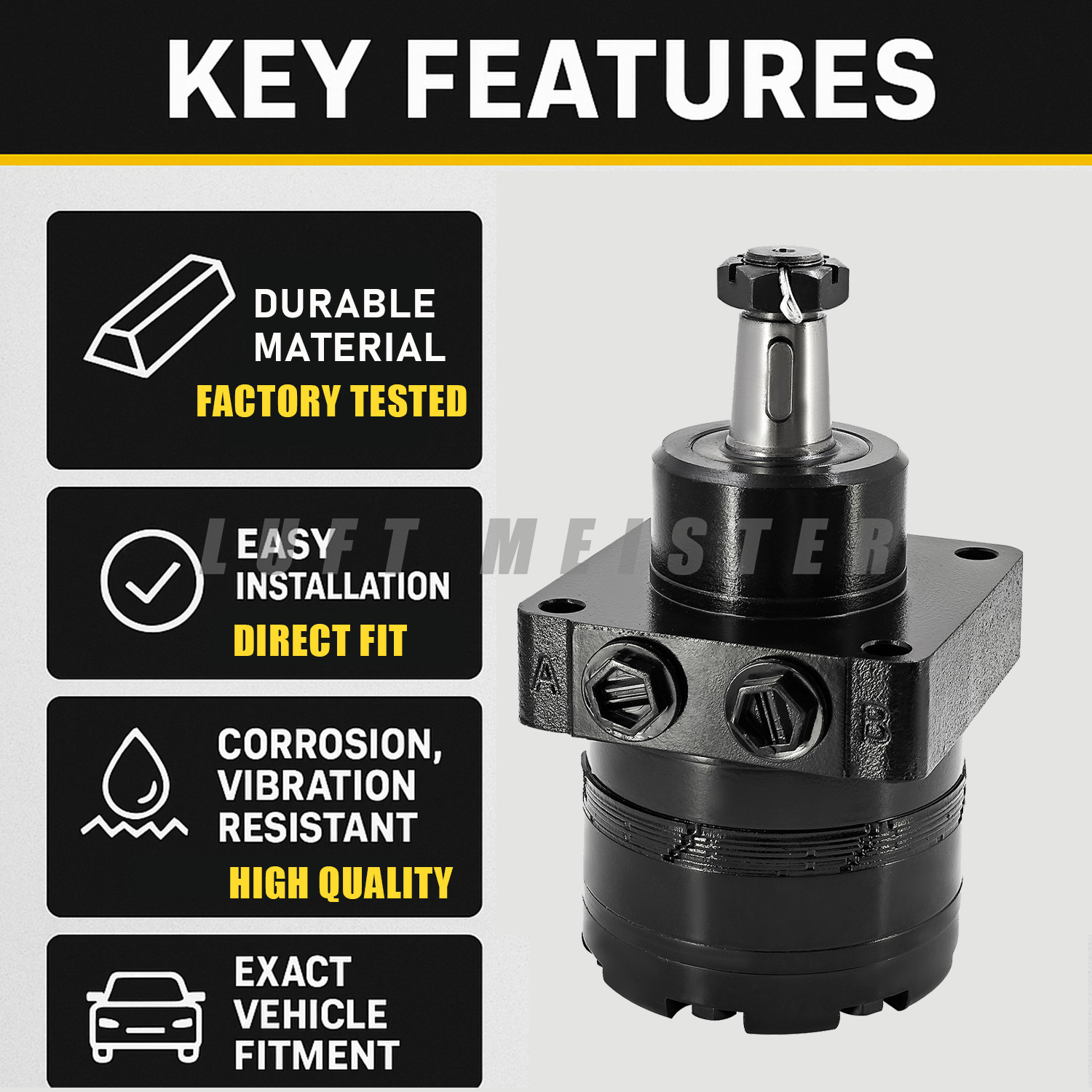 Right Hydraulic Drive Motor For AGT YSRT14 Mini Skid Steer Loader BMER300A12101S