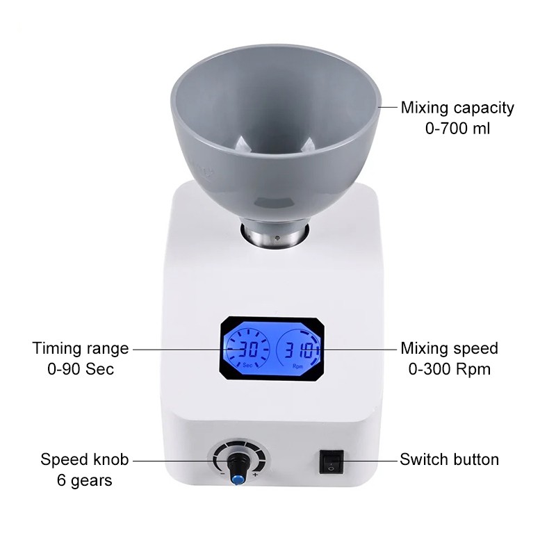 DENTAL LAB DIE STONE IMPRESSION MATERIAL ALGINATE MIXER 110V or 220V