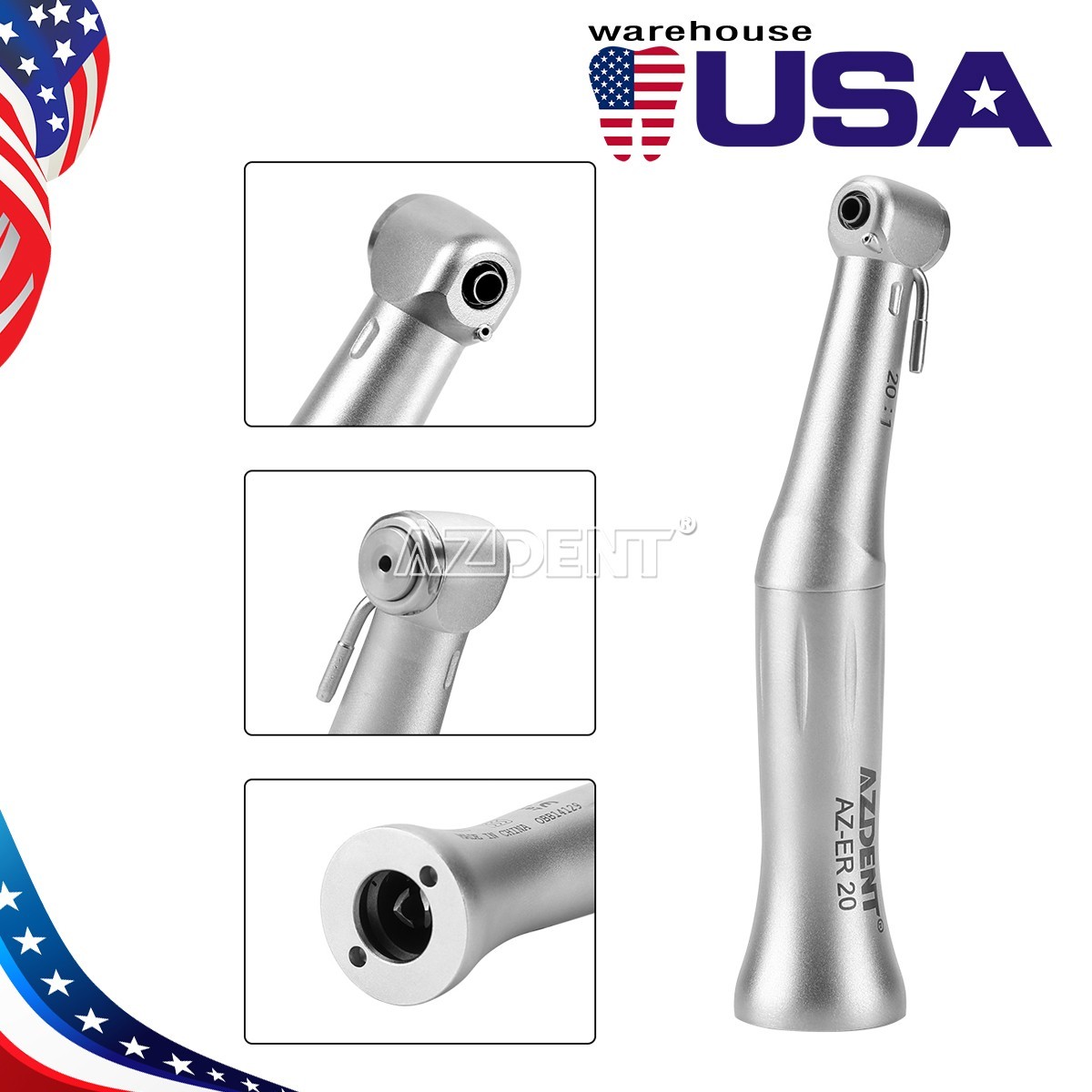 NSK Style Dental Implant Handpiece 20:1 (LED) Contra Angle Fit Implant Motor