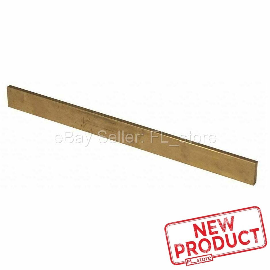 Brass Flat Strip 1/8″ x 3/4″ x 1 Foot 360 Solid Rectangle Stock 12 Inch Long NEW