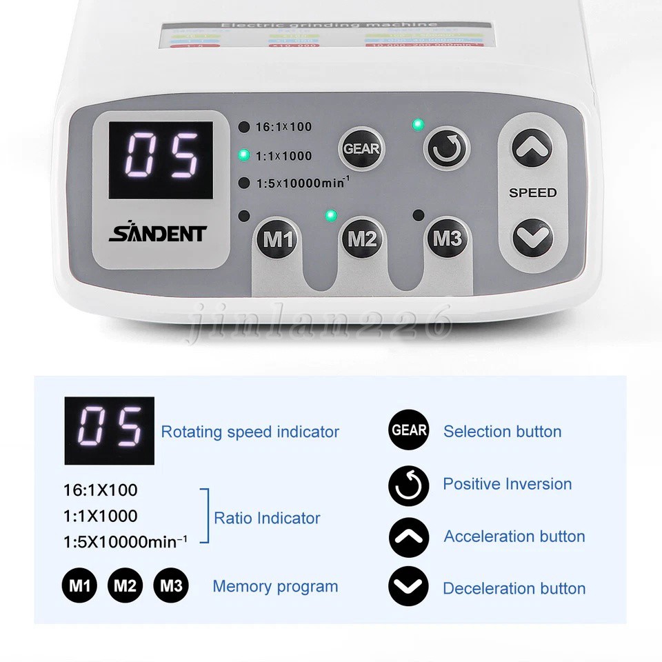 Pieza de mano LED turbina alta velocidad fibra óptica dental estilo NSK 2H/Rotor